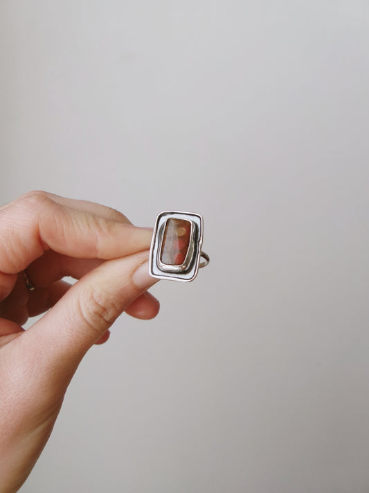 Framed Stoneflower Ring