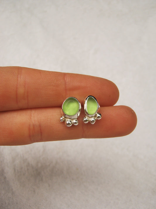 Lemongrass dotty studs