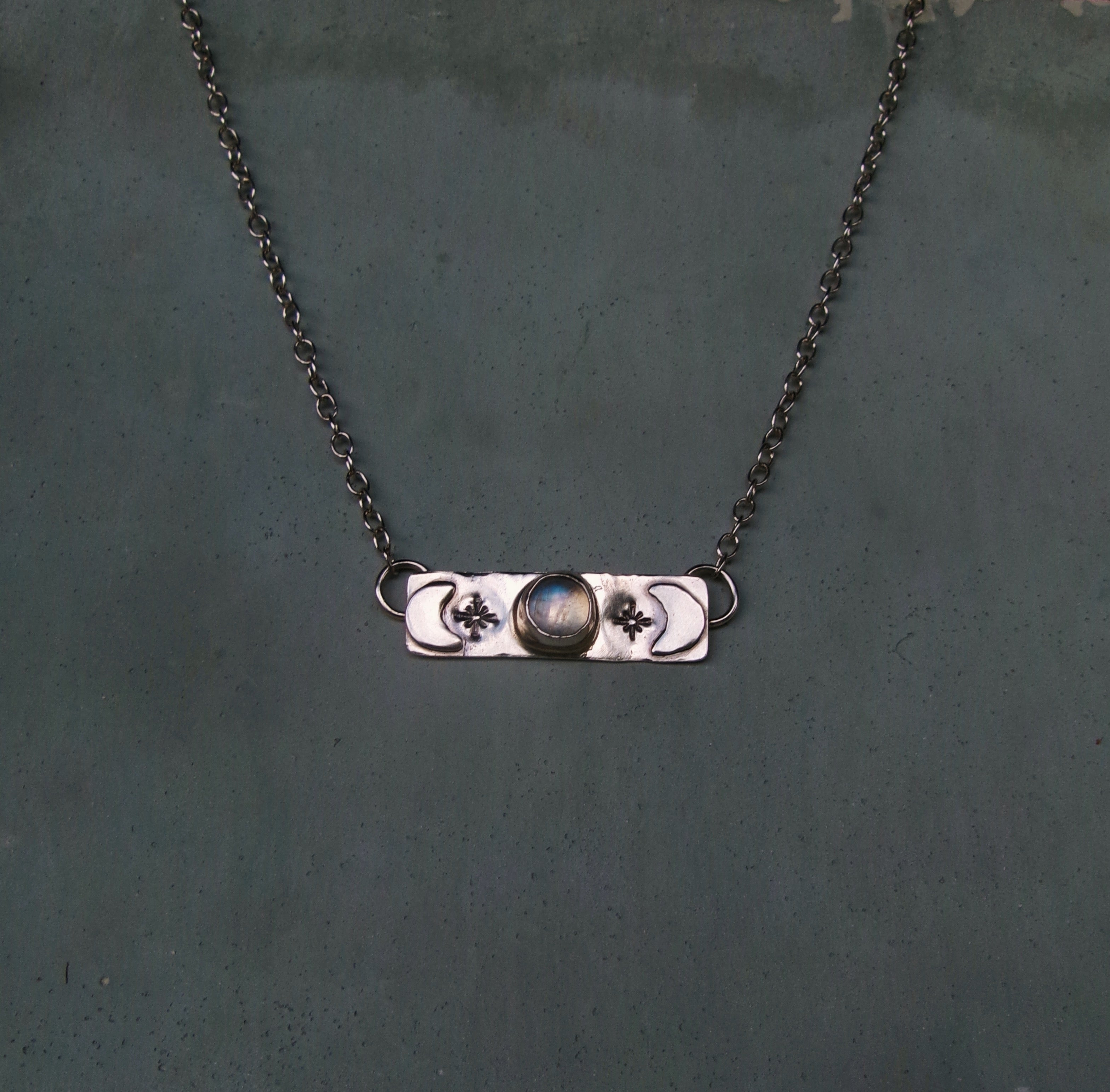 Silver Solstice Silver Solstice Pendant – Solder and Stone